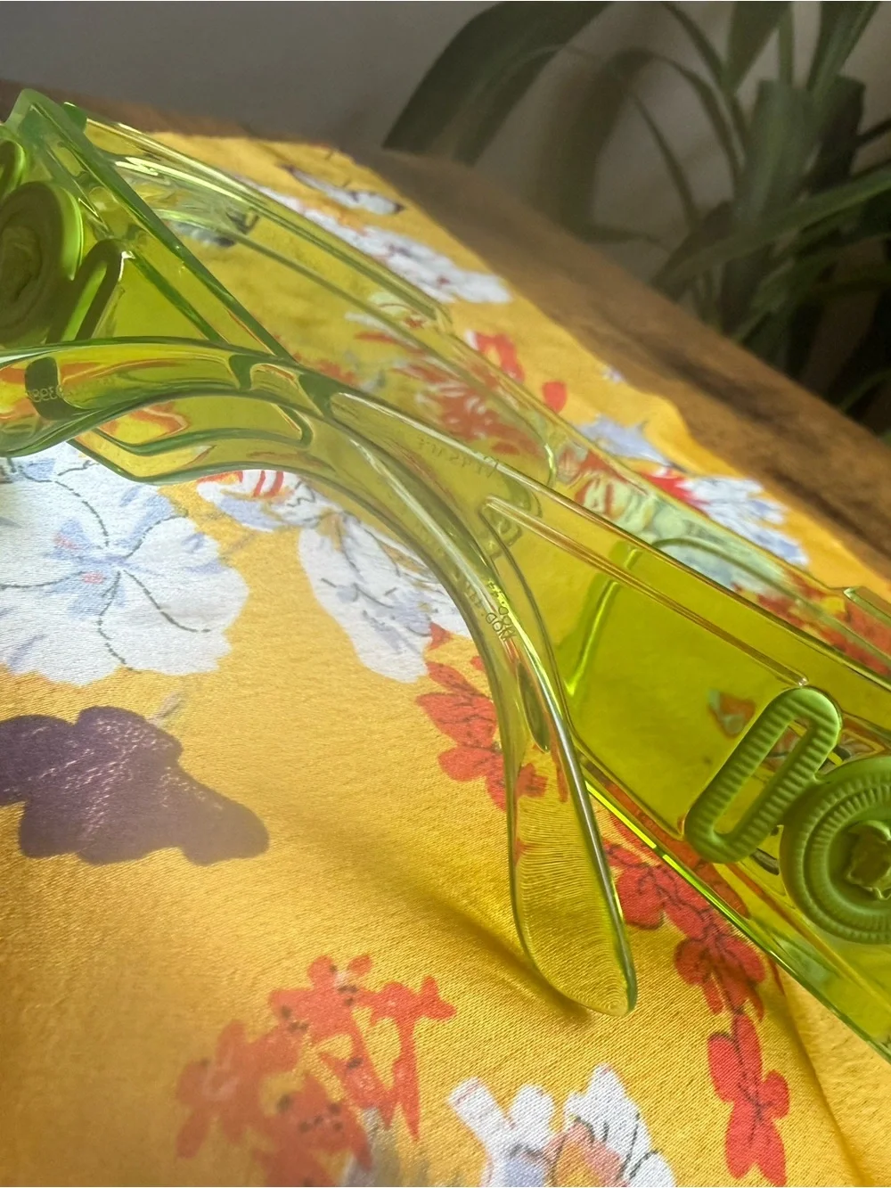 Versace Translucent Lime Green Sunglasses